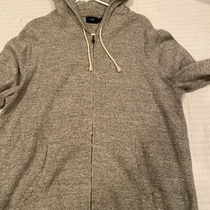 JCrew men’s zip up hooded sweater